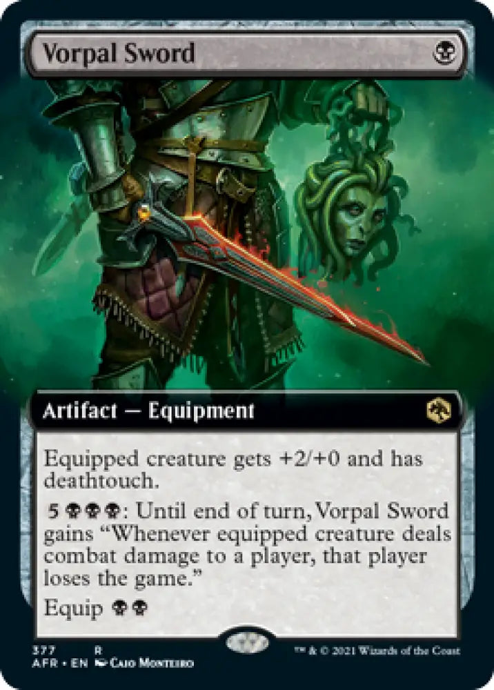 Vorpal Sword (Extended Art) [Dungeons & Dragons: Adventures in the Forgotten Realms] - MTG Single