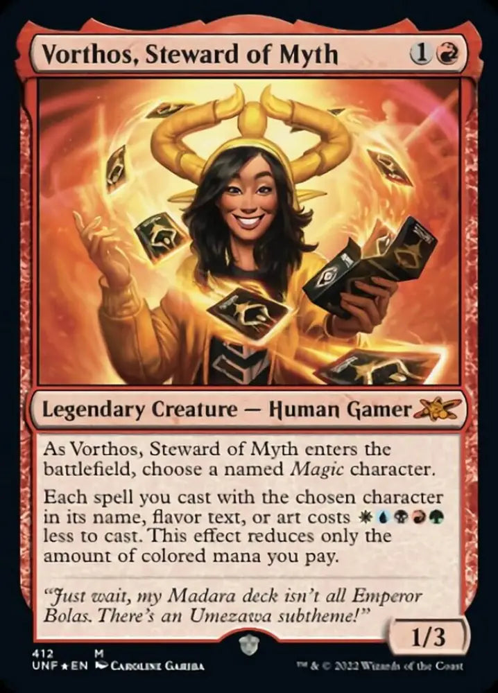 Vorthos Steward of Myth (Galaxy Foil) [Unfinity] - MTG Single
