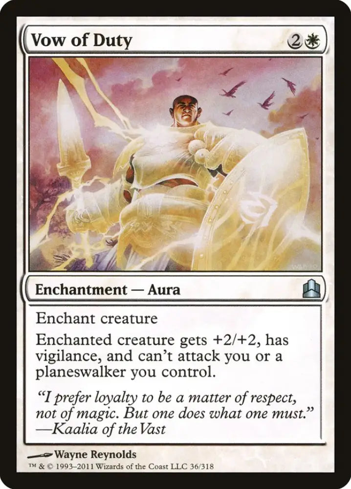 Vow of Duty [Commander 2011] - MTG Single