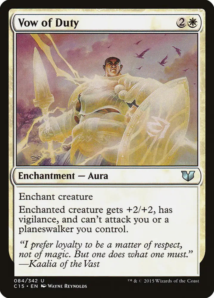 Vow of Duty [Commander 2015] - MTG Single