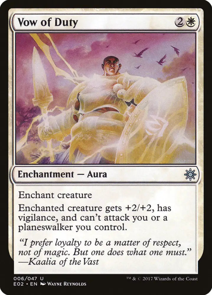 Vow of Duty [Explorers of Ixalan] - MTG Single