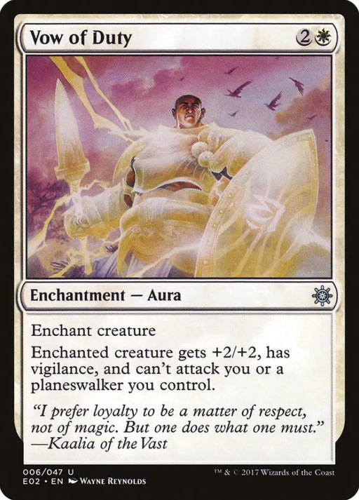 Vow of Duty [Explorers of Ixalan] - MTG Single