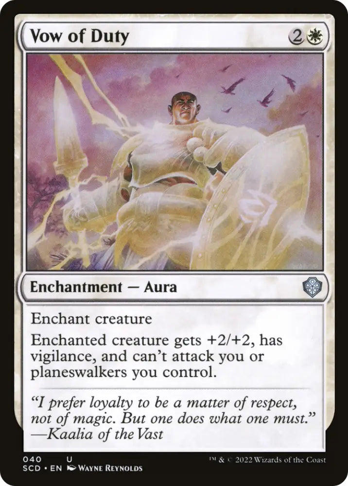 Vow of Duty [Starter Commander Decks] - MTG Single