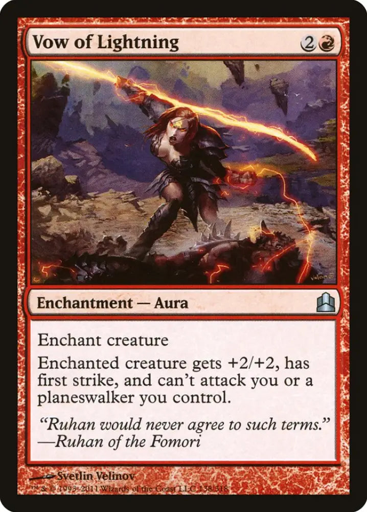 Vow of Lightning [Commander 2011] - MTG Single