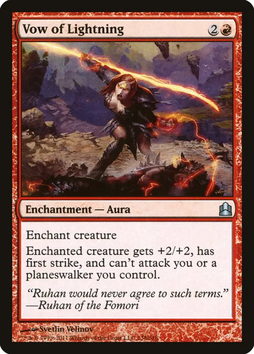 Vow of Lightning [Commander 2011] - MTG Single