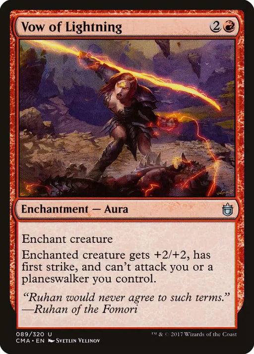 Vow of Lightning [Commander Anthology] - MTG Single