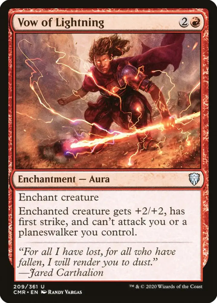 Vow of Lightning [Commander Legends] - MTG Single