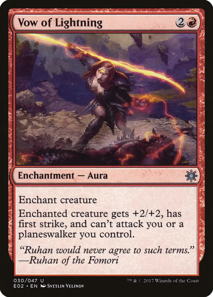 Vow of Lightning [Explorers of Ixalan] - MTG Single