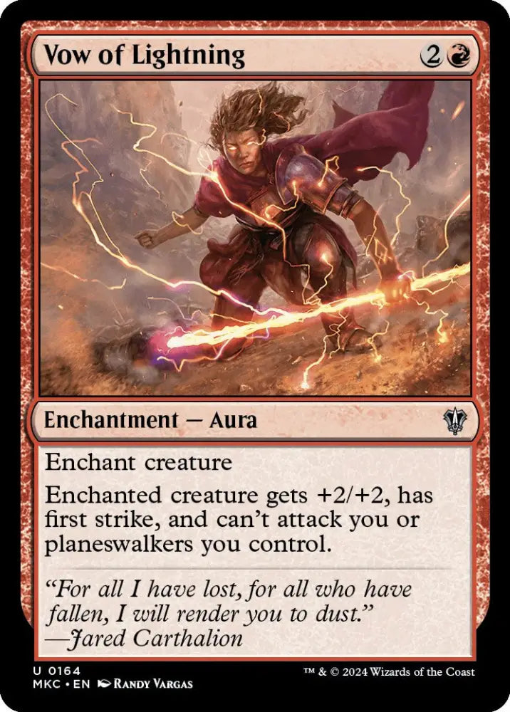 Vow of Lightning [Murders at Karlov Manor Commander] - MTG Single