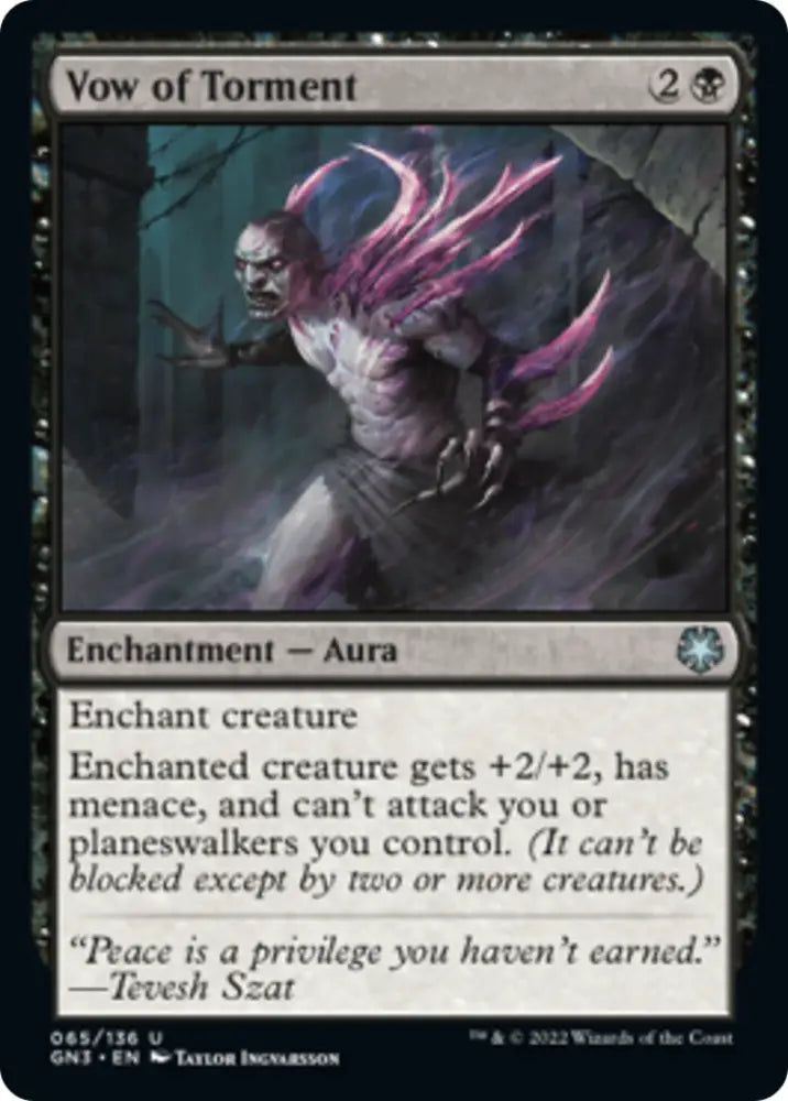 Vow of Torment [Game Night: Free-for-All] - MTG Single