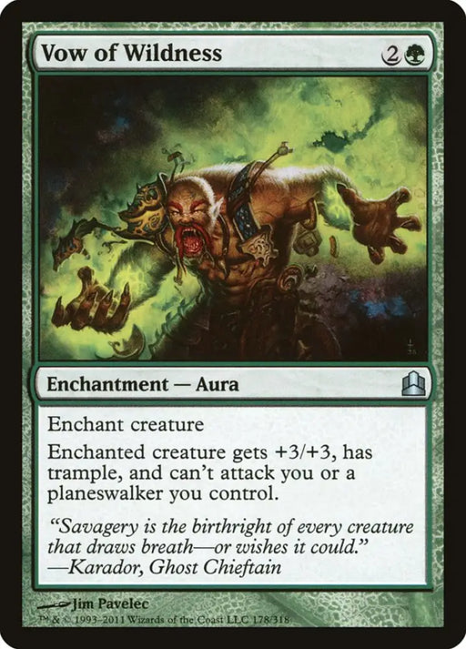 Vow of Wildness [Commander 2011] - MTG Single