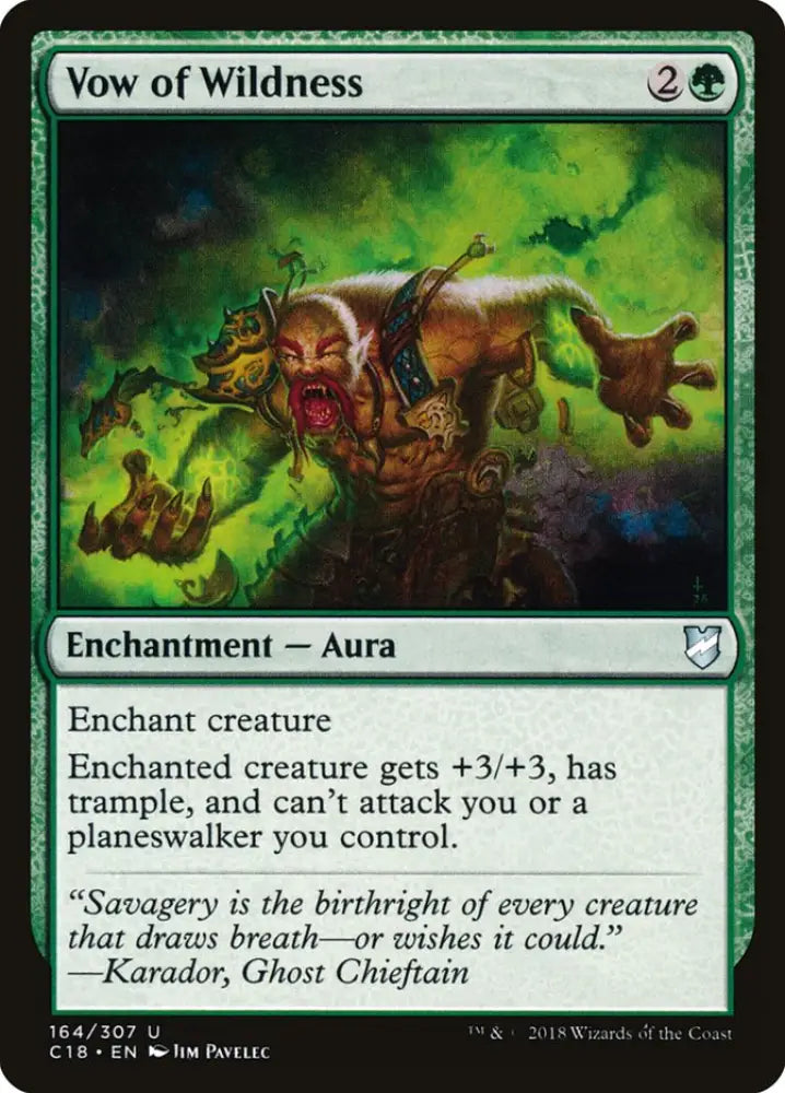 Vow of Wildness [Commander 2018] - MTG Single