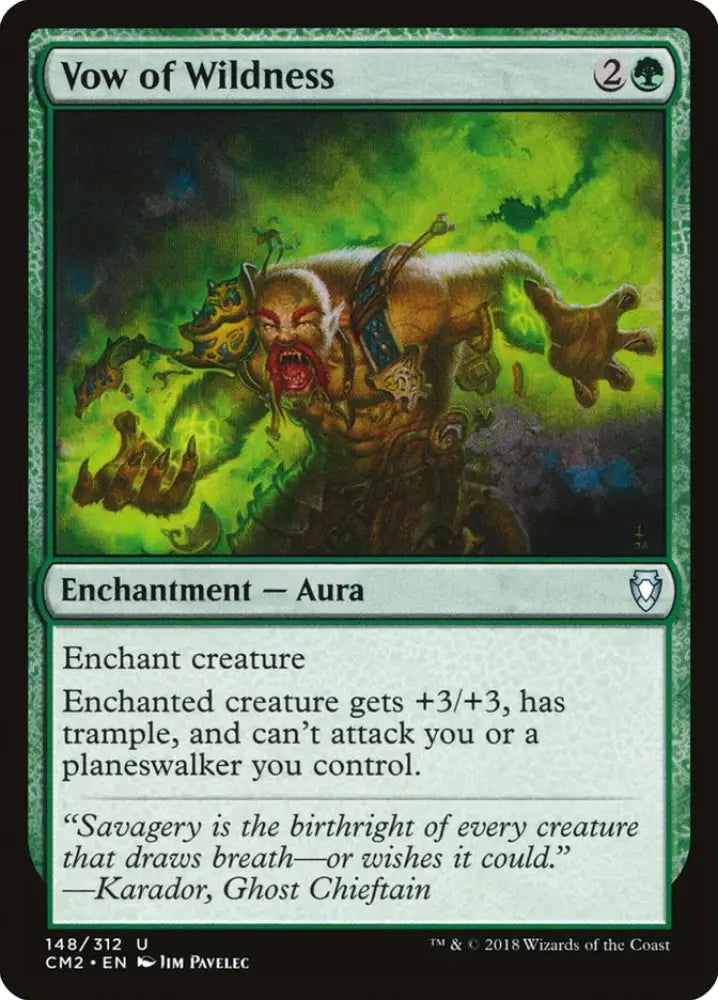 Vow of Wildness [Commander Anthology Volume II] - MTG Single