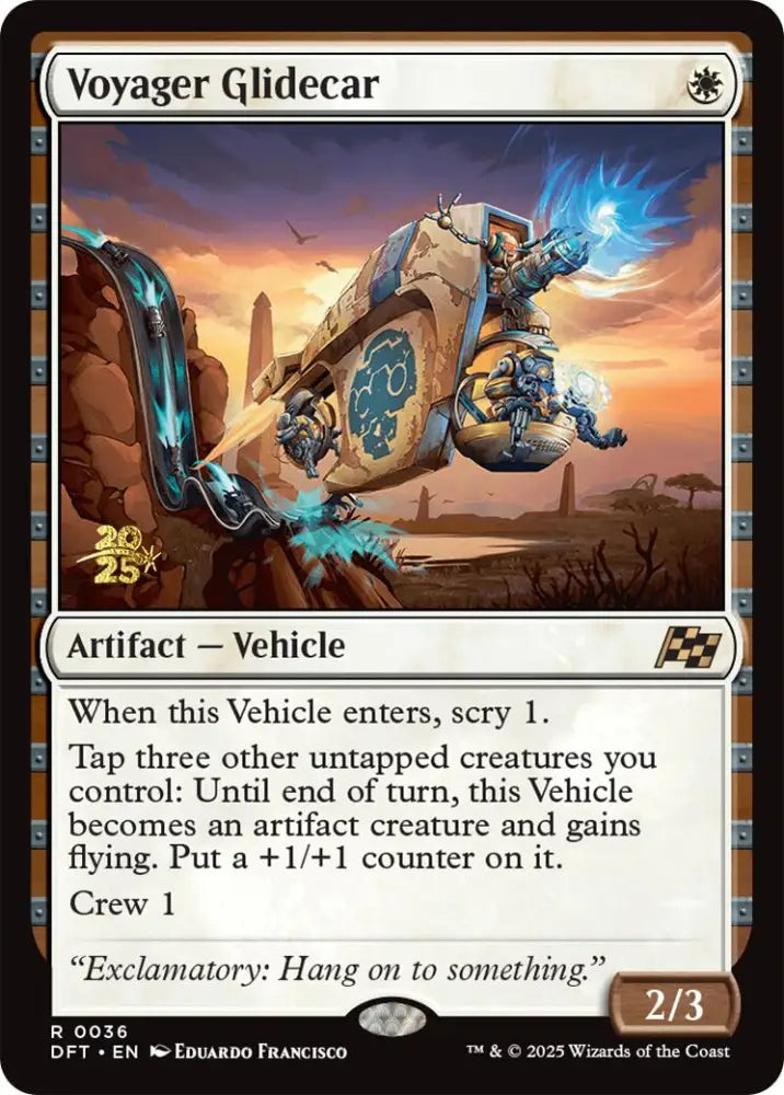 Voyager Glidecar [Aetherdrift Prerelease Promos] - MTG Single