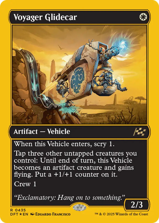 Voyager Glidecar (First-Place Foil) [Aetherdrift] - MTG Single