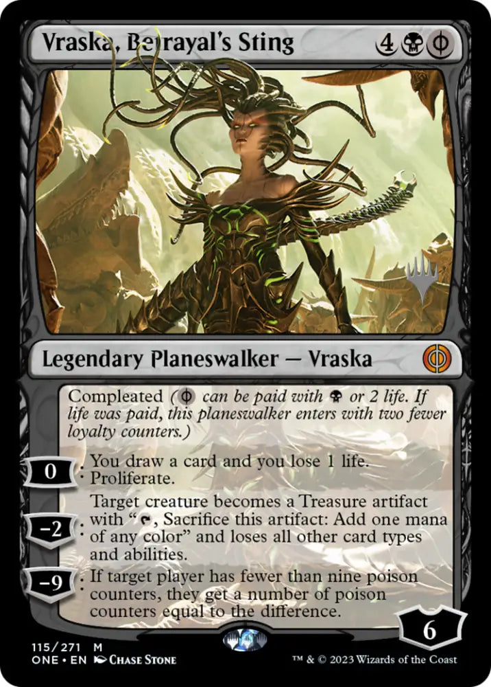 Vraska Betrayal’s Sting (Promo Pack) [Phyrexia: All Will Be One Promos] - MTG Single