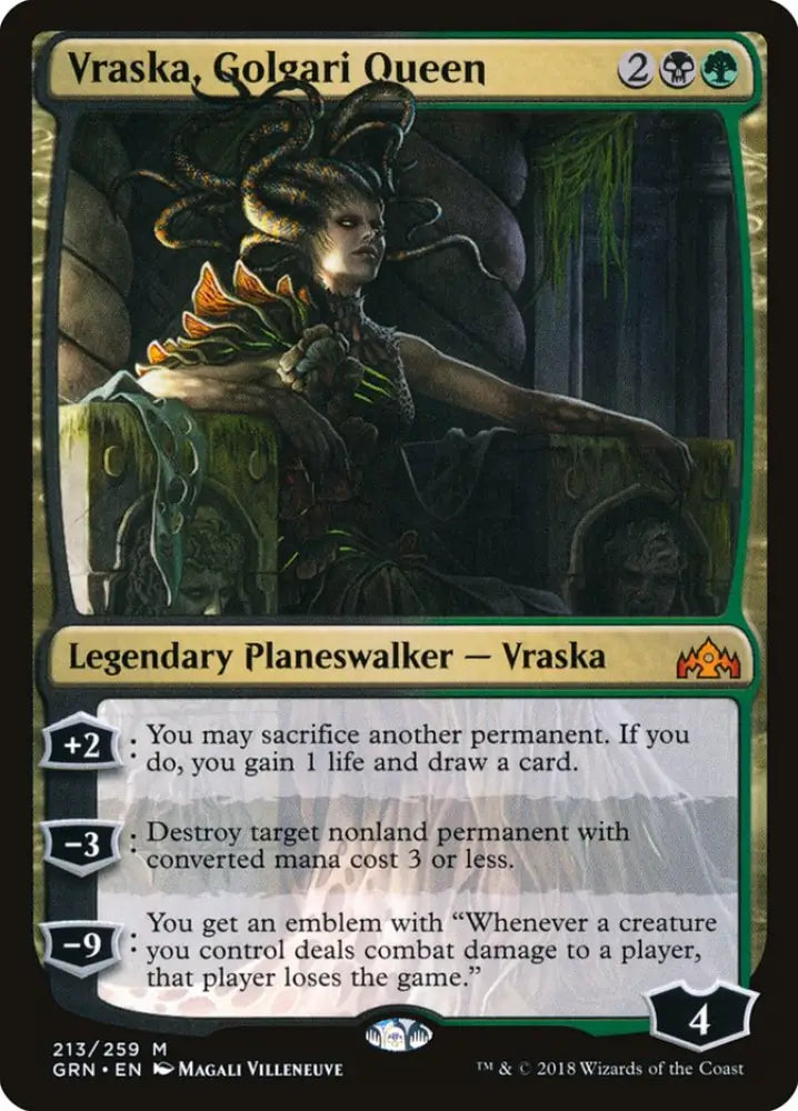 Vraska Golgari Queen [Guilds of Ravnica] - MTG Single