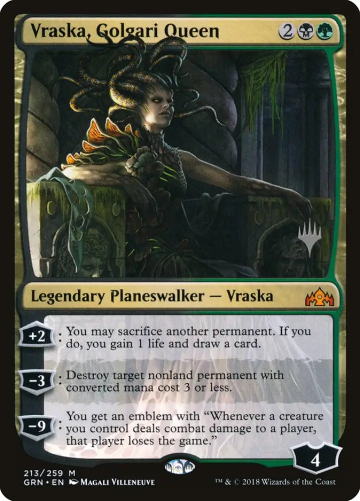 Vraska Golgari Queen (Promo Pack) [Guilds of Ravnica Promos] - MTG Single