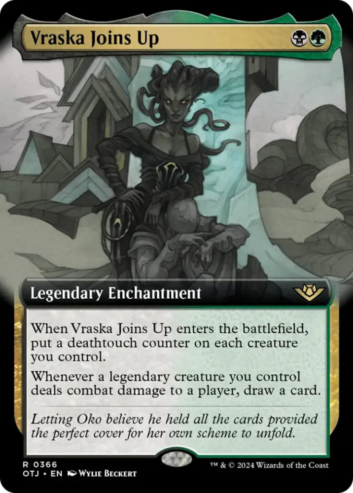 Vraska Joins Up (Extended Art) [Outlaws of Thunder Junction] - MTG Single
