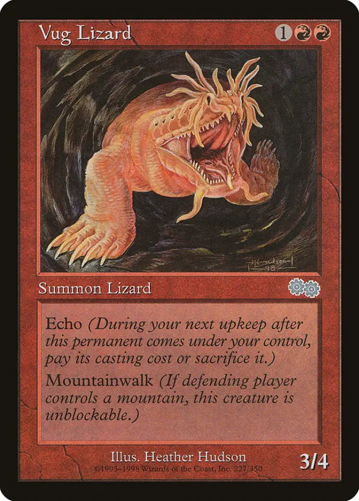 Vug Lizard [Urza’s Saga] - MTG Single