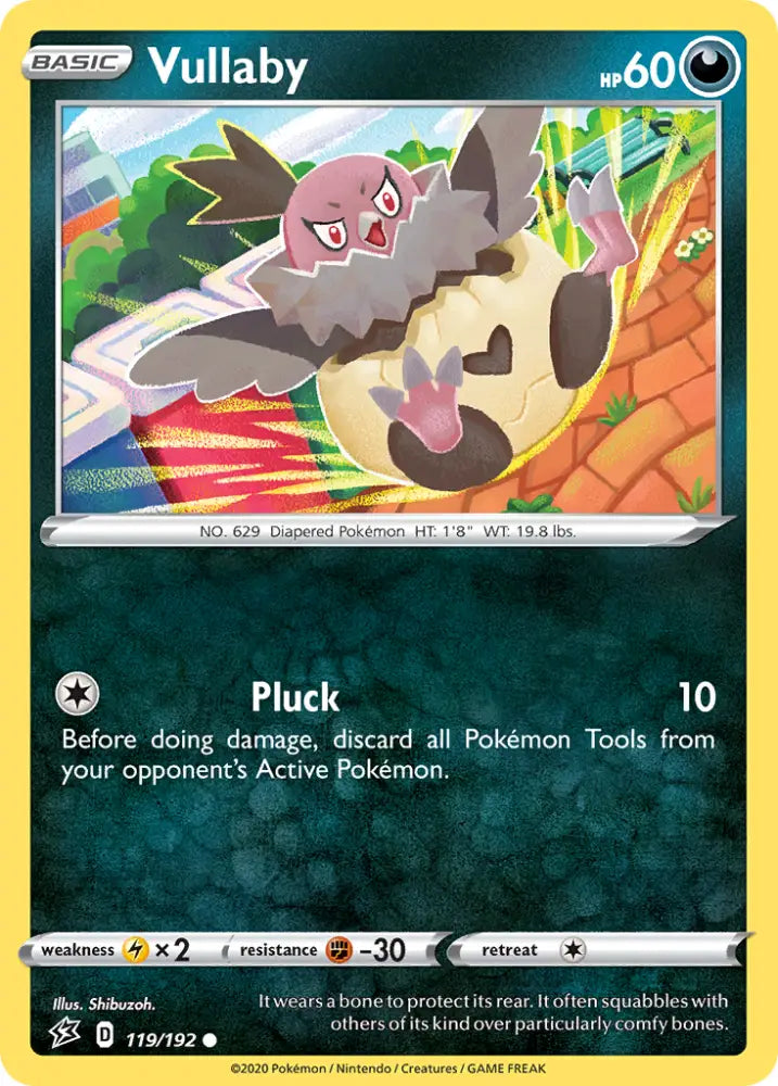 Vullaby (119/192) [Sword & Shield: Rebel Clash] - Pokemon Single