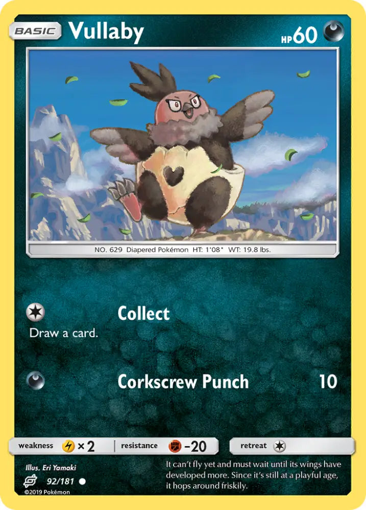 Vullaby (92/181) [Sun & Moon: Team Up] - Pokemon Single