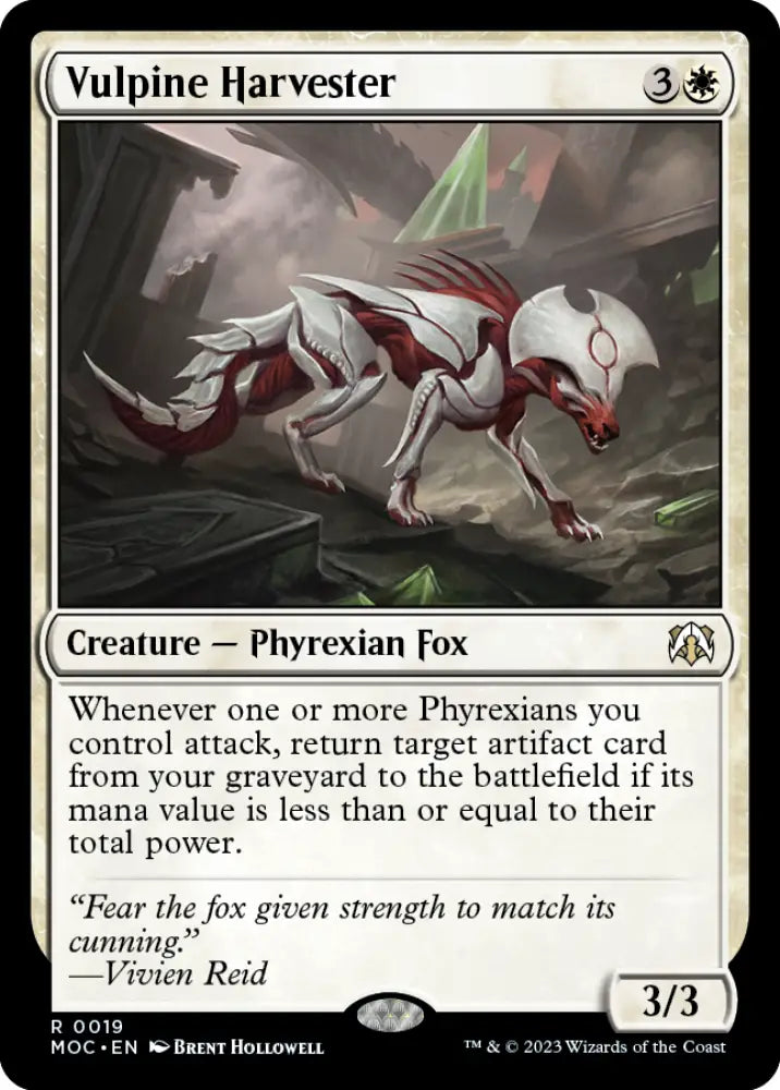Vulpine Harvester [March of the Machine Commander] - MTG Single