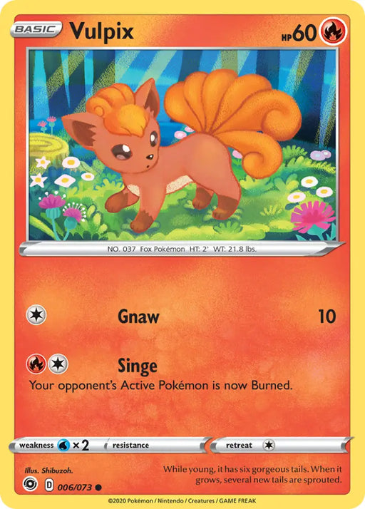 Vulpix (006/073) [Sword & Shield: Champion’s Path] - Pokemon Single