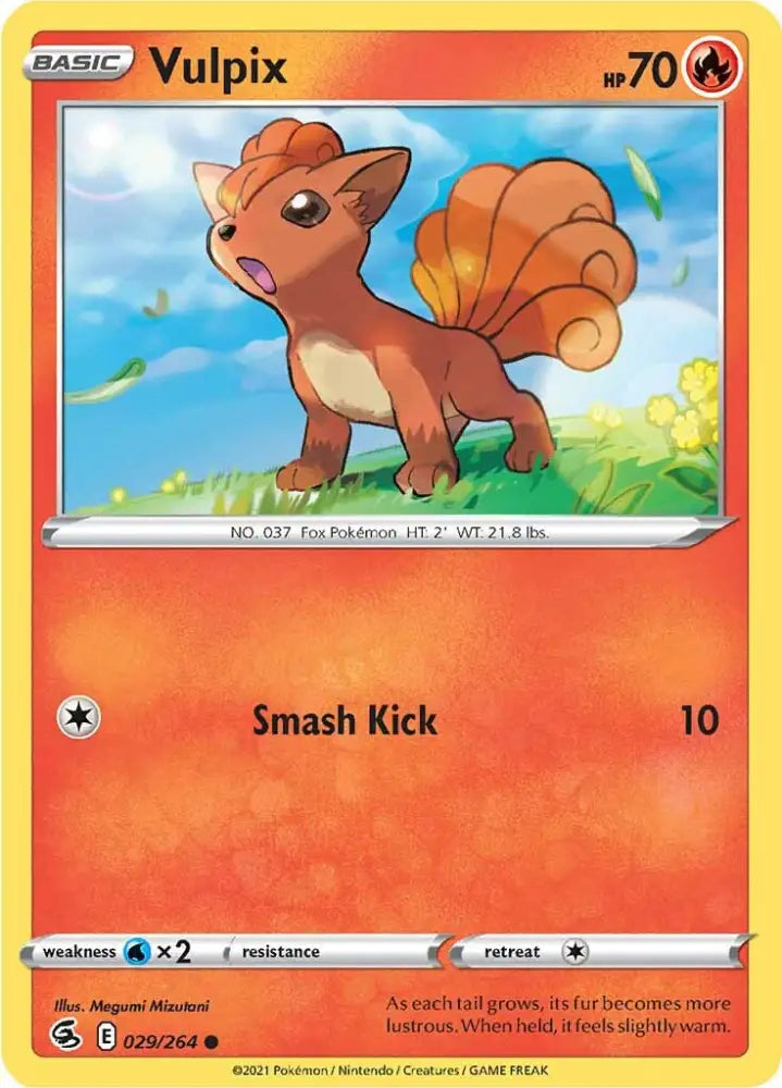 Vulpix (029/264) [Sword & Shield: Fusion Strike] - Pokemon Single