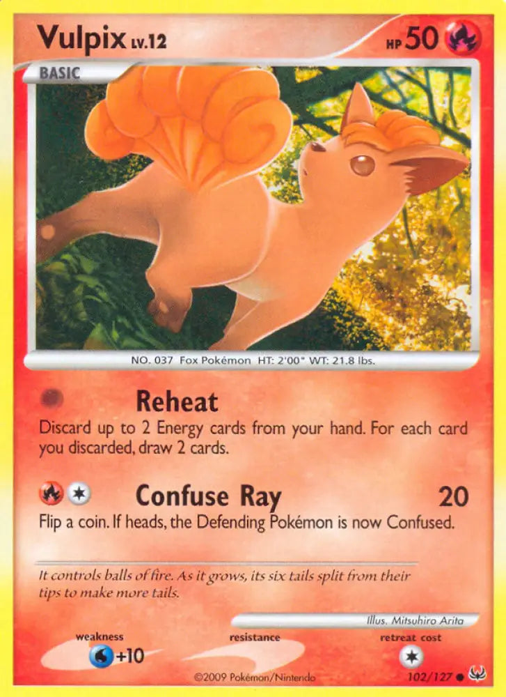 Vulpix (102/127) [Platinum: Base Set] - Pokemon Single