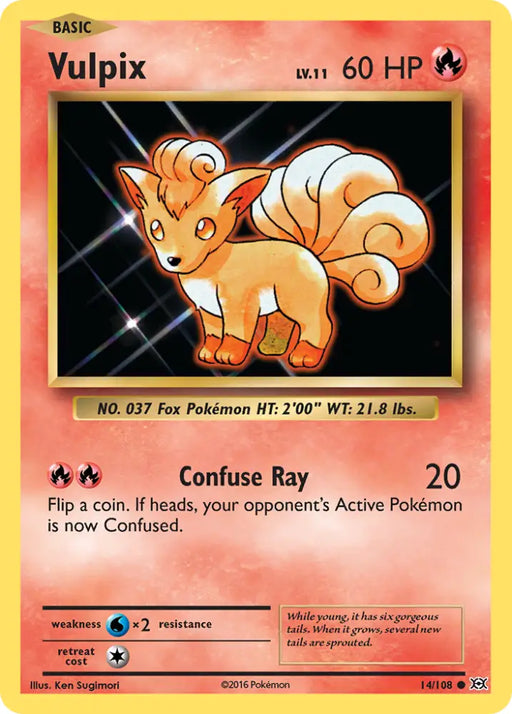Vulpix (14/108) [XY: Evolutions] - Pokemon Single