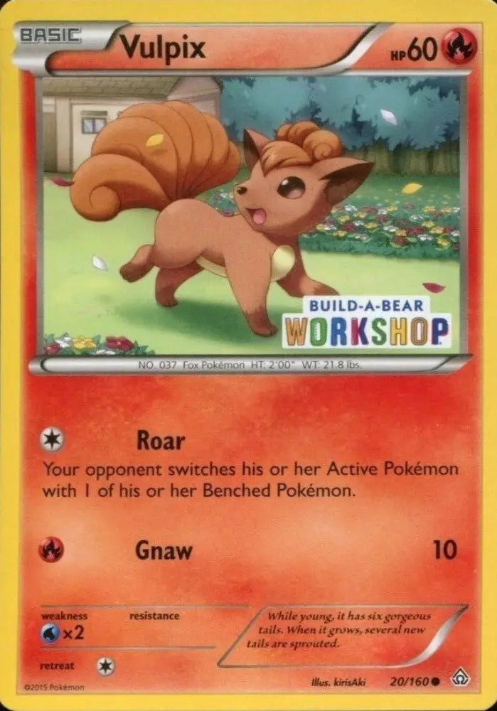 Vulpix (20/160) (Build A Bear Workshop Exclusive) [XY: Primal Clash] - Pokemon Single