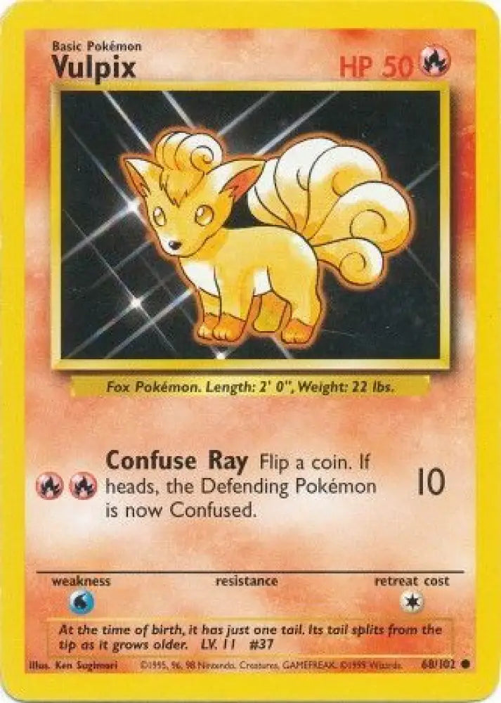 Vulpix (68/102) [Base Set Unlimited] - Pokemon Single