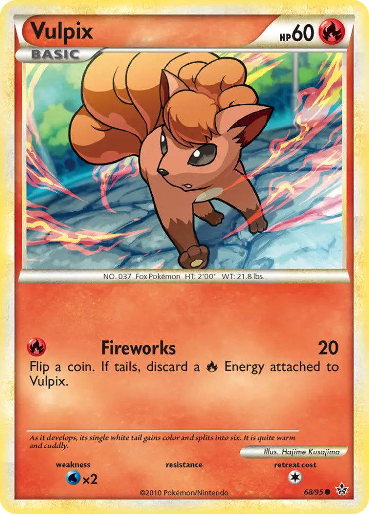 Vulpix (68/95) [HeartGold & SoulSilver: Unleashed] - Pokemon Single