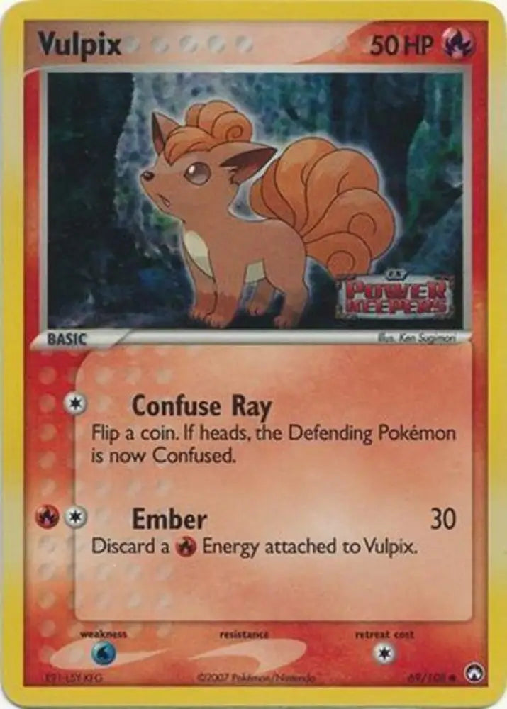 Vulpix (69/108) (Stamped) [EX: Power Keepers] - Pokemon Single