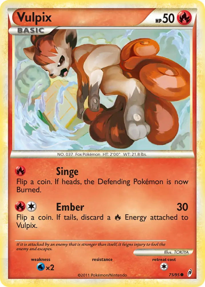 Vulpix (75/95) [HeartGold & SoulSilver: Call of Legends] - Pokemon Single