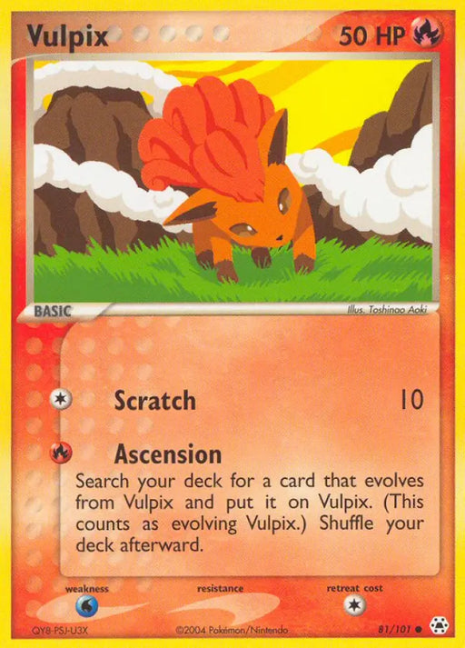 Vulpix (81/101) [EX: Hidden Legends] - Pokemon Single
