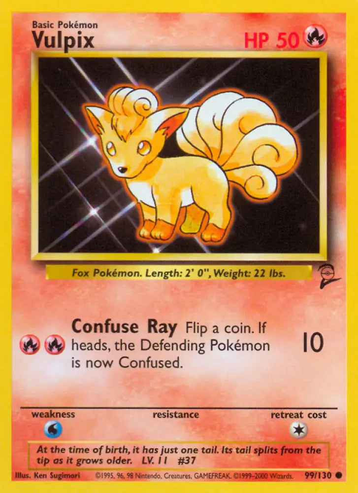 Vulpix (99/130) [Base Set 2] - Pokemon Single