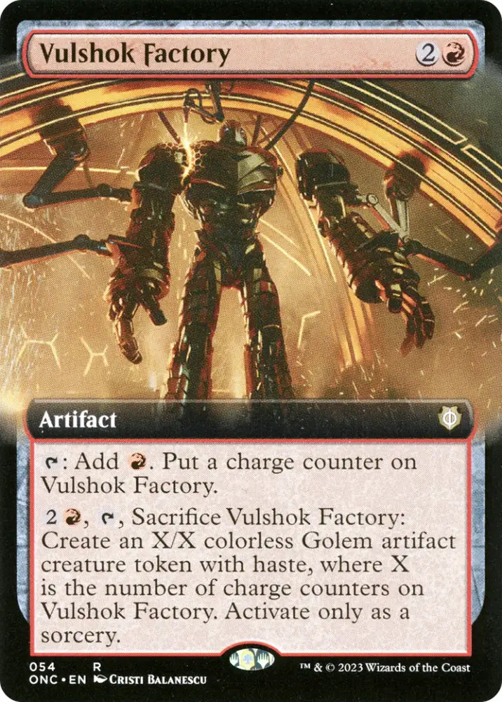 Vulshok Factory (Extended Art) [Phyrexia: All Will Be One Commander] - MTG Single