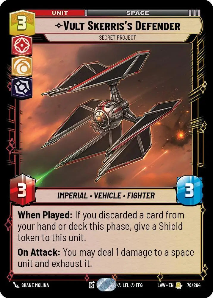 Vult Skerris's Defender - Secret Project (76/264) [A Lawless Time]
