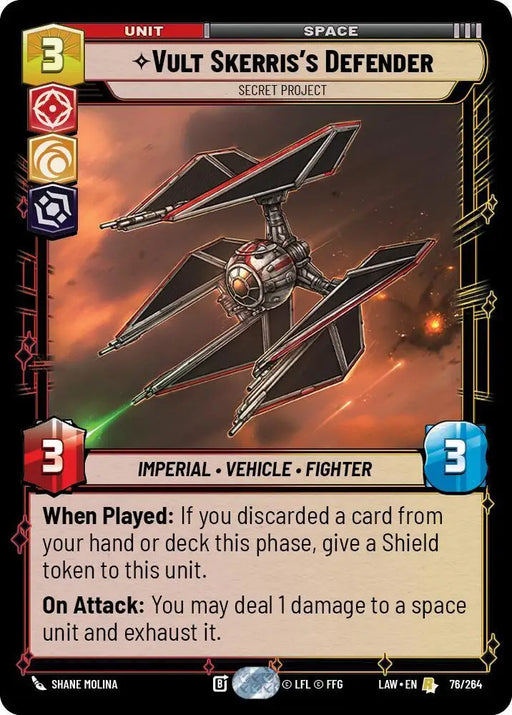 Vult Skerris's Defender - Secret Project (76/264) [A Lawless Time]