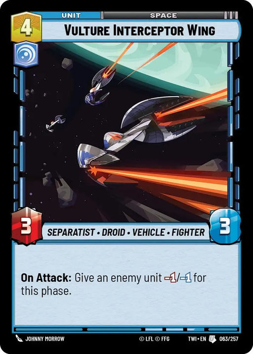 Vulture Interceptor Wing (063/257) [Twilight of the Republic] - Star Wars: Unlimited Single