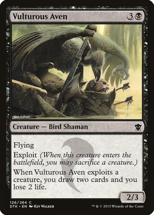 Vulturous Aven [Dragons of Tarkir] - MTG Single