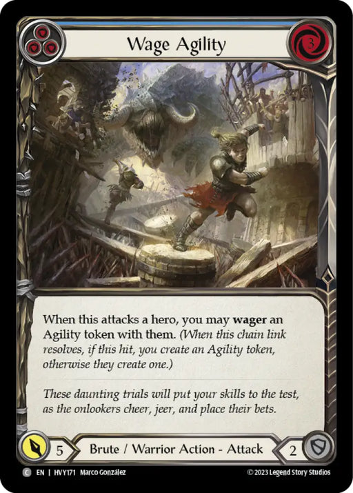Wage Agility (Blue) [Heavy Hitters] - Flesh And Blood Single