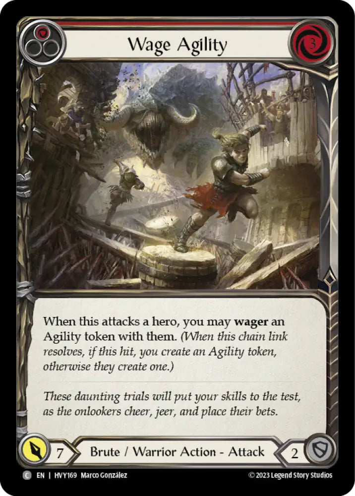 Wage Agility (Red) [Heavy Hitters] - Flesh And Blood Single