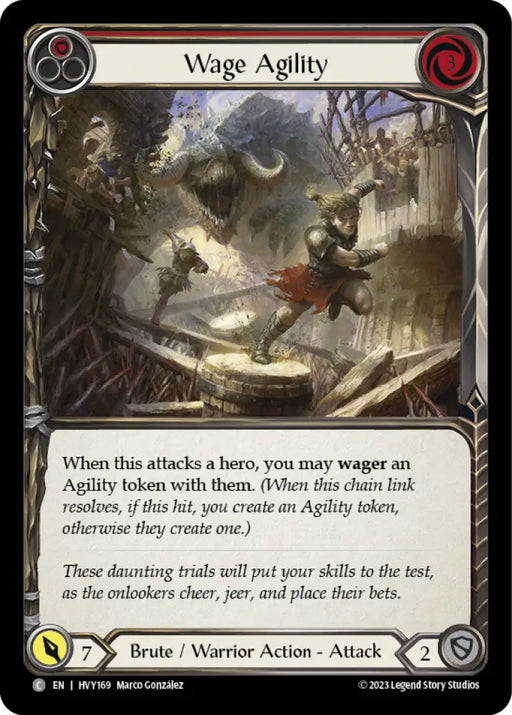 Wage Agility (Red) [Heavy Hitters] - Flesh And Blood Single