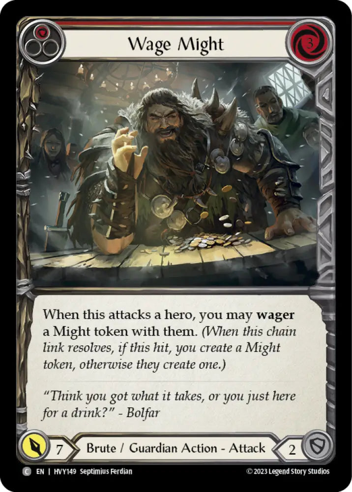Wage Might (Red) [Heavy Hitters] - Flesh And Blood Single