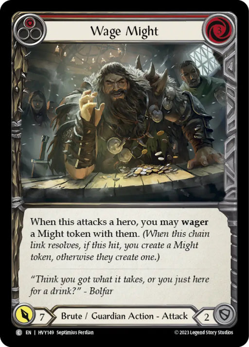 Wage Might (Red) [Heavy Hitters] - Flesh And Blood Single