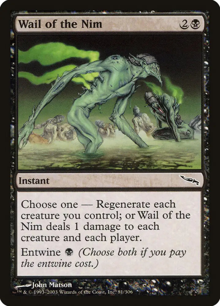 Wail of the Nim [Mirrodin] - MTG Single