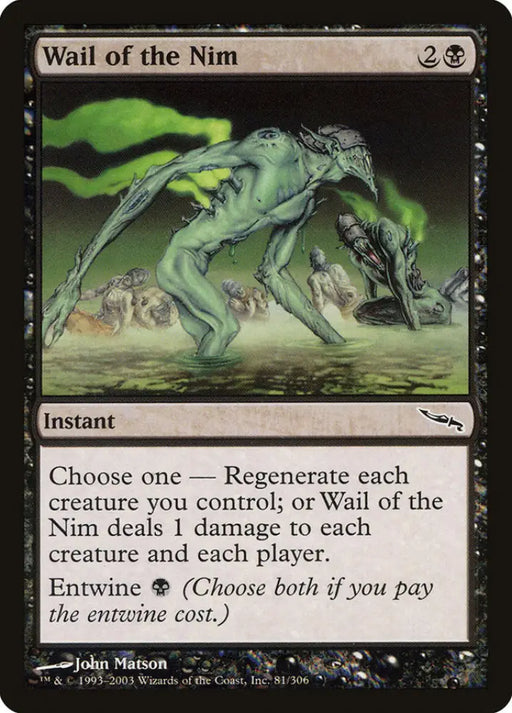 Wail of the Nim [Mirrodin] - MTG Single